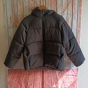 ZARA Girls 13-14 Black Puffer Jacket